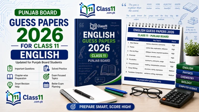 1st year English Guess Paper
