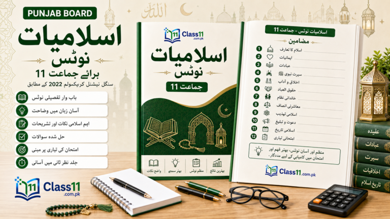 Class 11 Islamiat Notes – Punjab Board