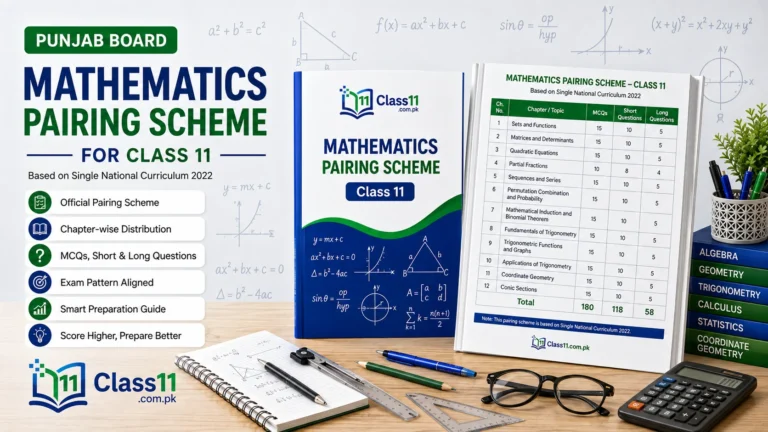 Class 11 Maths Pairing Scheme