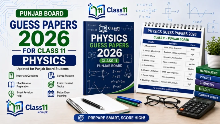 1st Year Physics Guess Paper