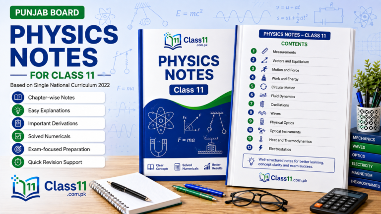 Class 11 Physics Notes – New Punjab Board 2026-2027